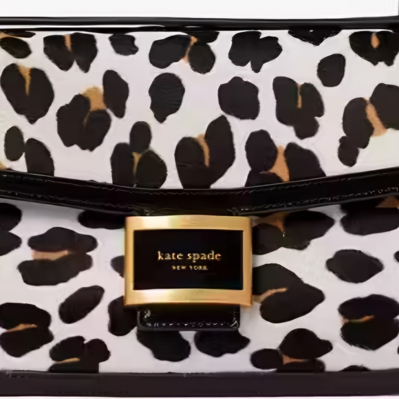 Kate Spade Katy Leopard CalfHair Medium Convertiable Shoulder Bag - Picture 10 of 16